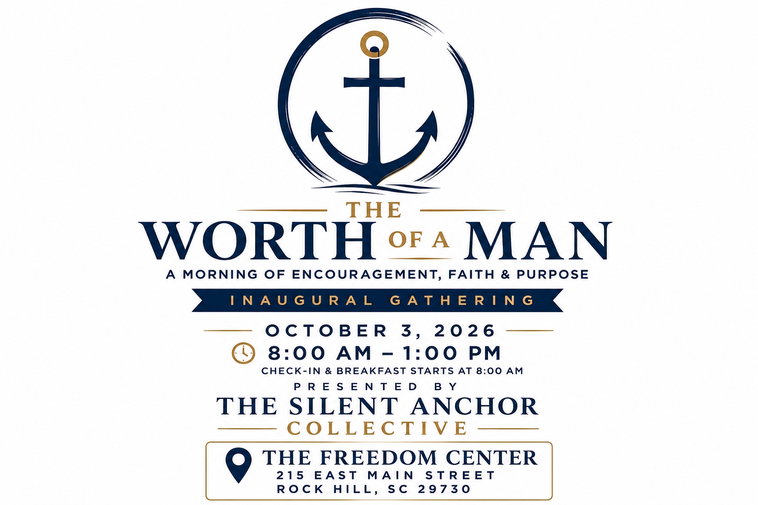 The Worth of a Man event logo